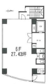 シャルマンビル 6階 間取り図