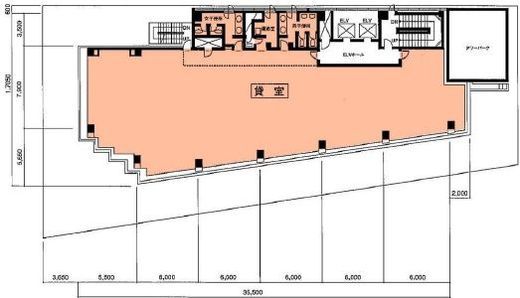 新大橋リバーサイドビル101 4階 間取り図