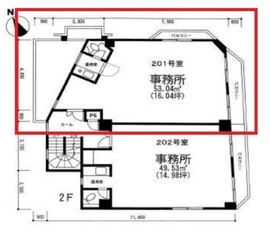ツルマキハウススター 201 間取り図