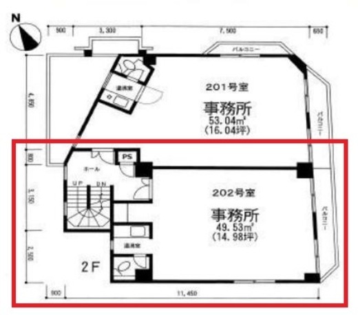 ツルマキハウススター 202 間取り図