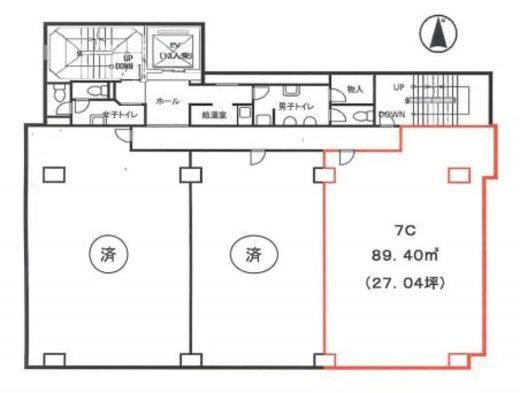 セキサクビル 7C 間取り図