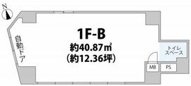 アズミュージック新宿御苑 1階B 間取り図