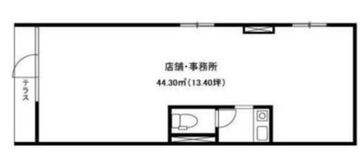 ルーエ市ヶ谷 1階 間取り図