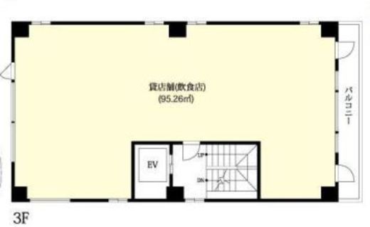 百人町BSビル 3階 間取り図