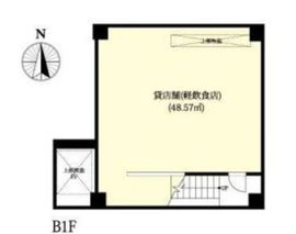 百人町BSビル B1階 間取り図