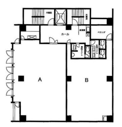北新宿君嶋ビル 12階A 間取り図