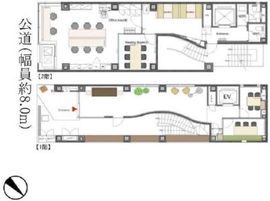 銀座スクエア 1-2階 間取り図