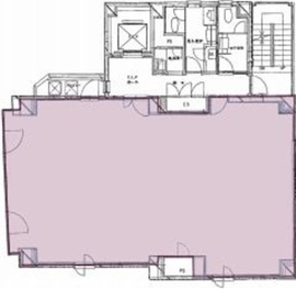 サンライズ三田ビル 6階 間取り図