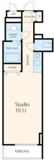 VORT銀座residence 403 間取り図