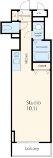 VORT銀座residence 502 間取り図