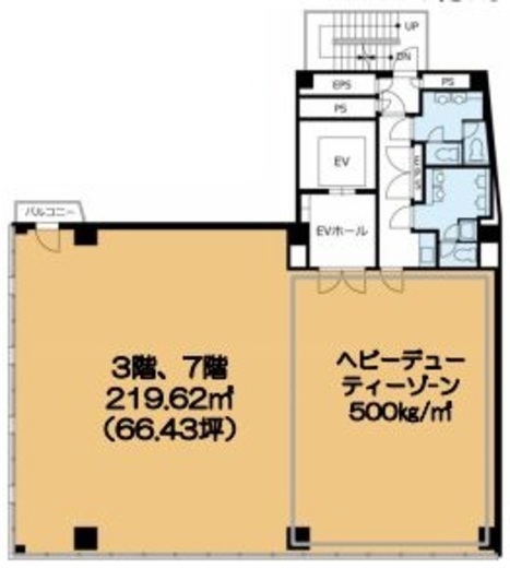 VORT浜松町Ⅰ 3階 間取り図