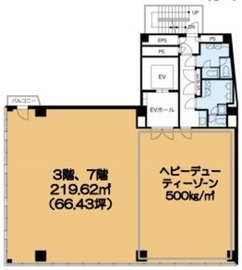 VORT浜松町Ⅰ 3階 間取り図