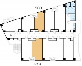 グランメール六本木 203 間取り図