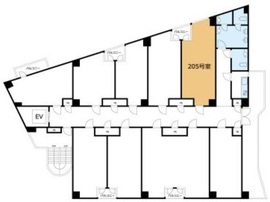 グランメール六本木 205 間取り図