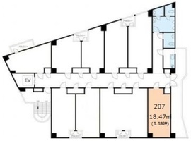 グランメール六本木 207 間取り図