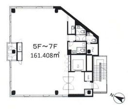 第16スカイビル 701 間取り図