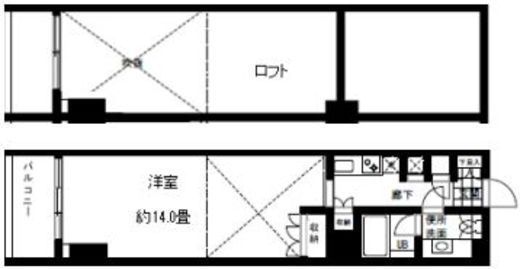 VORT東新宿 903 間取り図
