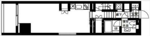 VORT東新宿 1006 間取り図