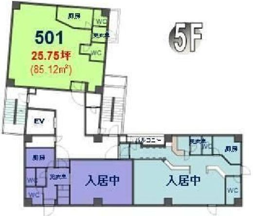 J-AKASAKA 501 間取り図