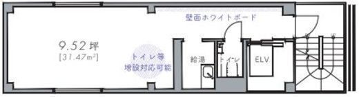 Tビル 4階 間取り図