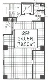 エム・エム・エスビルディング 2階 間取り図