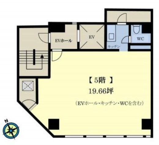 第3西欧ビル 5階 間取り図