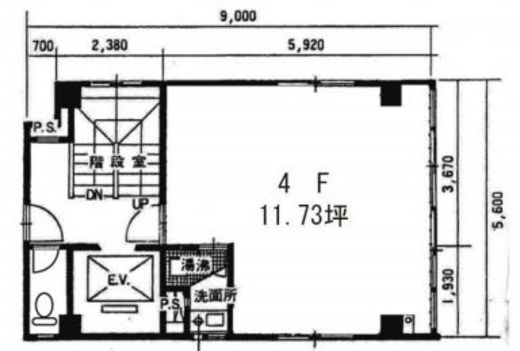 第二水野ビル 4階 間取り図