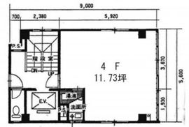 第二水野ビル 4階 間取り図