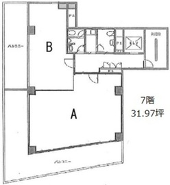 ACN日本橋ビル 7階(AB) 間取り図