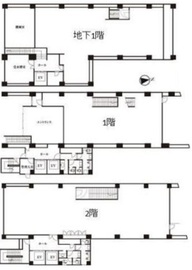 杉商ビル B1-2階 間取り図