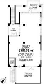 神宮前COURT A B1階 間取り図