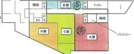 東京富山会館ビルディング 3階D室 間取り図