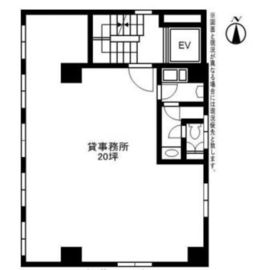 片岡ビル(湯島) 2階 間取り図