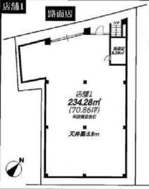神宮前COURT C B1階 間取り図