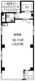 アオキビスポークビル 2階 間取り図