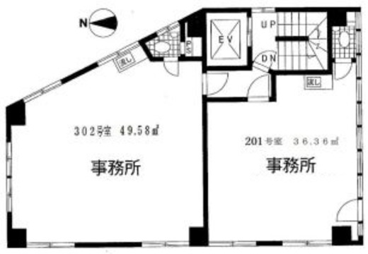 綿徳ビル 201 間取り図