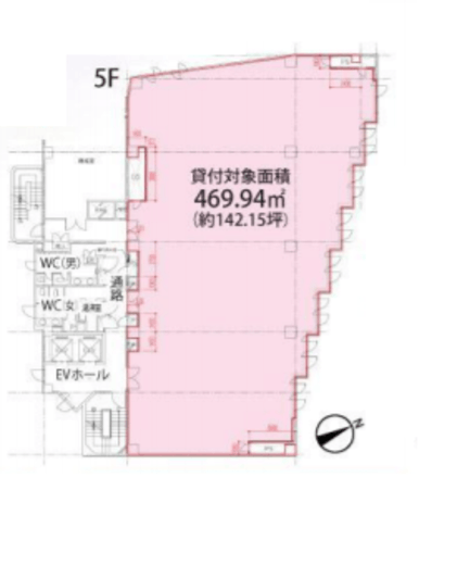 新大塚プラザ 5階 間取り図