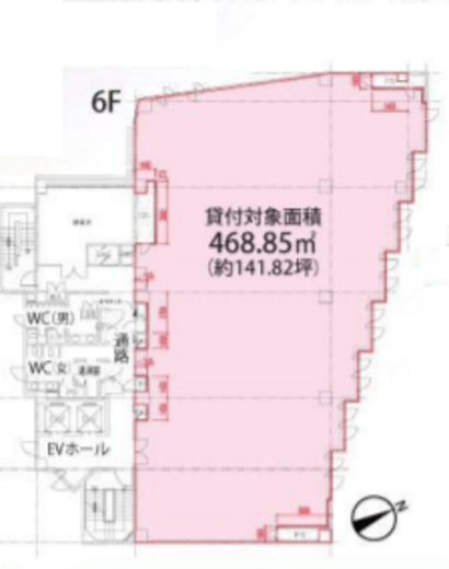 新大塚プラザ 6階 間取り図