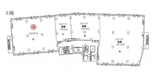 林友ビル 5階B 間取り図
