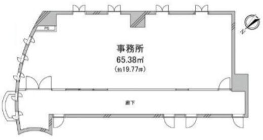 UKビル 2階 間取り図
