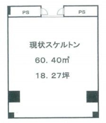 サンポウビル 地下1階 間取り図