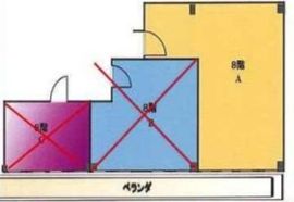 恩田ビル 8階A 間取り図