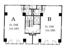 第2矢島ビル 3階B 間取り図