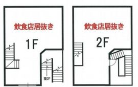 マーキュリービル 1+2階 間取り図