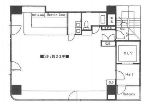 大晃第8ビル 3階 間取り図