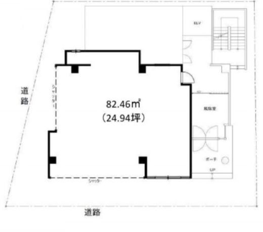 S.K.Yビル 1階 間取り図
