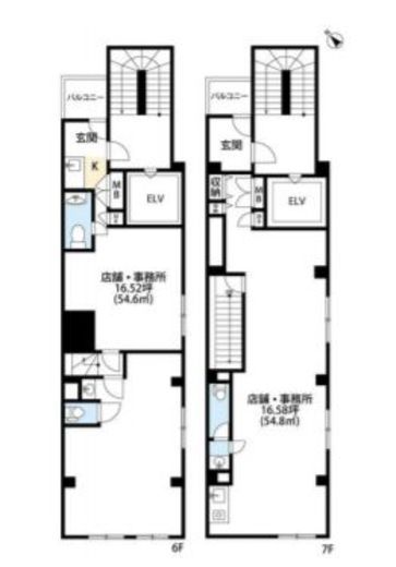 Geumsan巣鴨ビル(旧 巣鴨THビル) 6-7階 間取り図