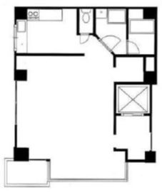 山田ビル(広尾) 5階 間取り図