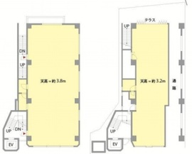 ニュー東和ビル 1階.2階 間取り図