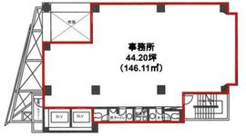 SHIBUYA EAST BLDG. 6階 間取り図